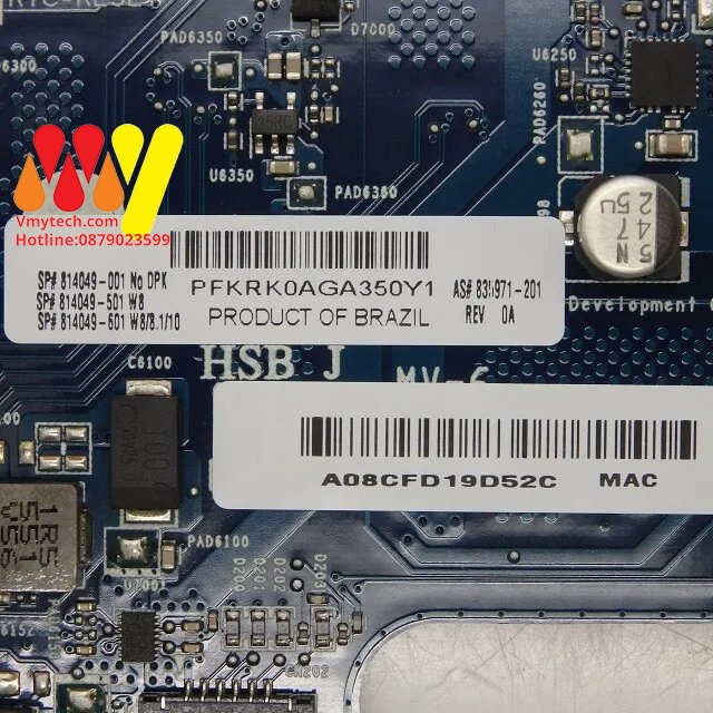 Main thay thế dùng cho Laptop HP 14-AC 240-G4 I3-5005U mã : 827683-601, 827683-001