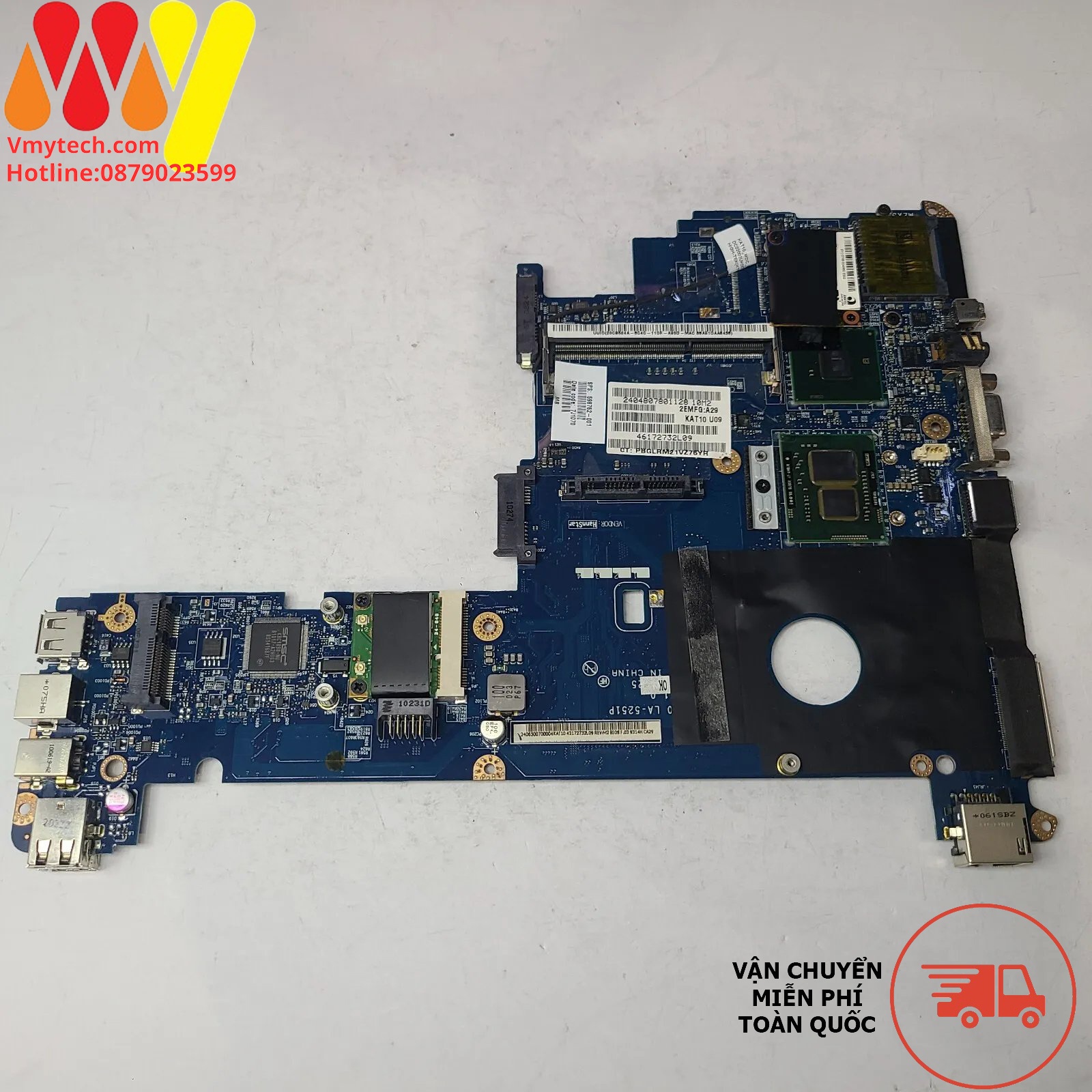 MAIN thay thế dùng cho Laptop HP 2540P I7-620M mã : LA-5251P, 598762-001