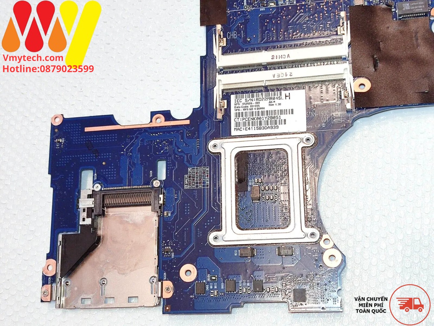 MAIN thay thế dùng cho Laptop HP 8760W mã : 652509-001