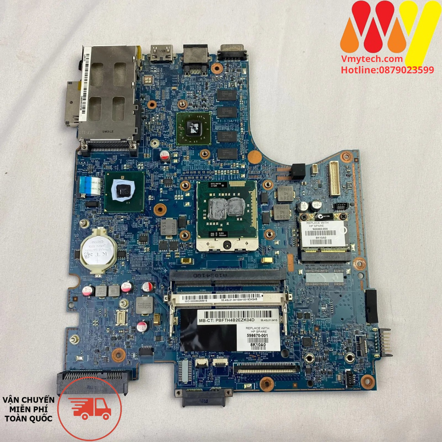 Main thay thế dùng cho Laptop HP 4520S, 4720S mã : H9265-4 628794-001, 628794-501