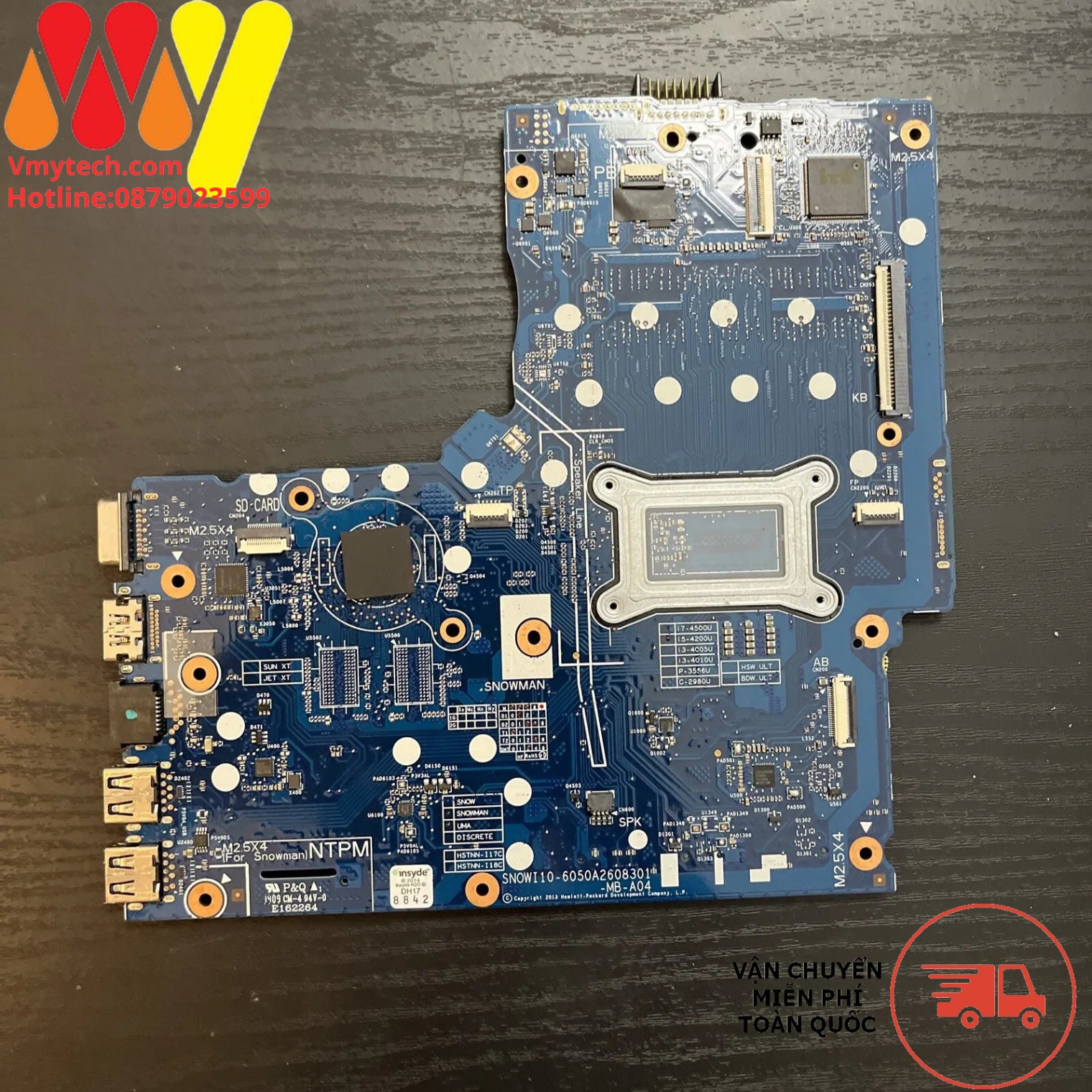 MAIN thay thế dùng cho Laptop HP 350-G1 I3-5005 mã : 758028-001, 10-6050a2608301