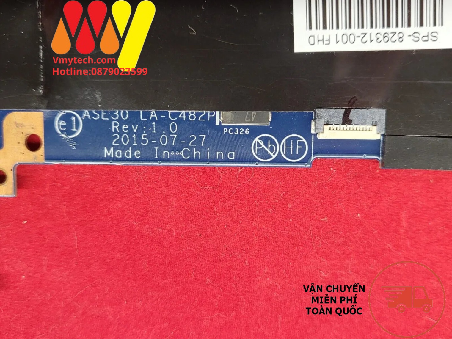 Main thay thế dùng cho Laptop HP Envy 13-D, 13T-D i5-6200u mã : LA-C482P, 829284-601