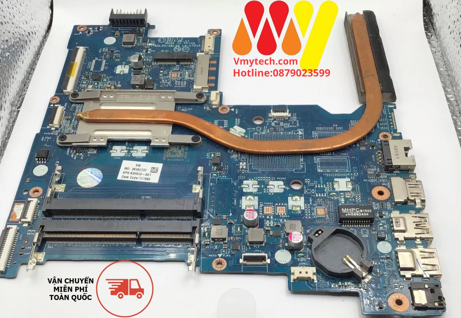 MAIN thay thế dùng cho Laptop HP 15-AC 15-AY 250 G4 I3-5005 mã : AHL50, LA-C701P