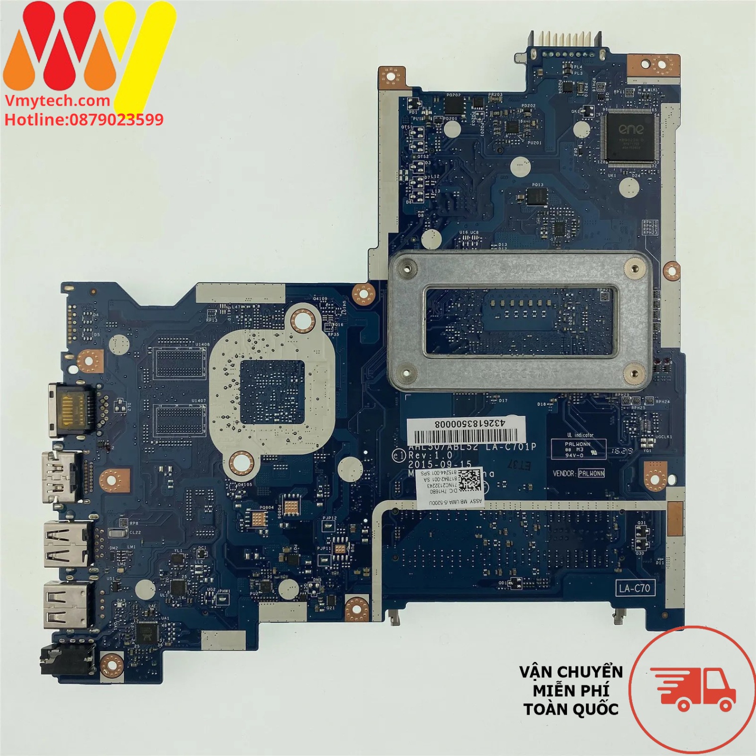 MAIN thay thế dùng cho Laptop HP 15 AC 250-G4 I5-5200 mã : 854941-601/501/001