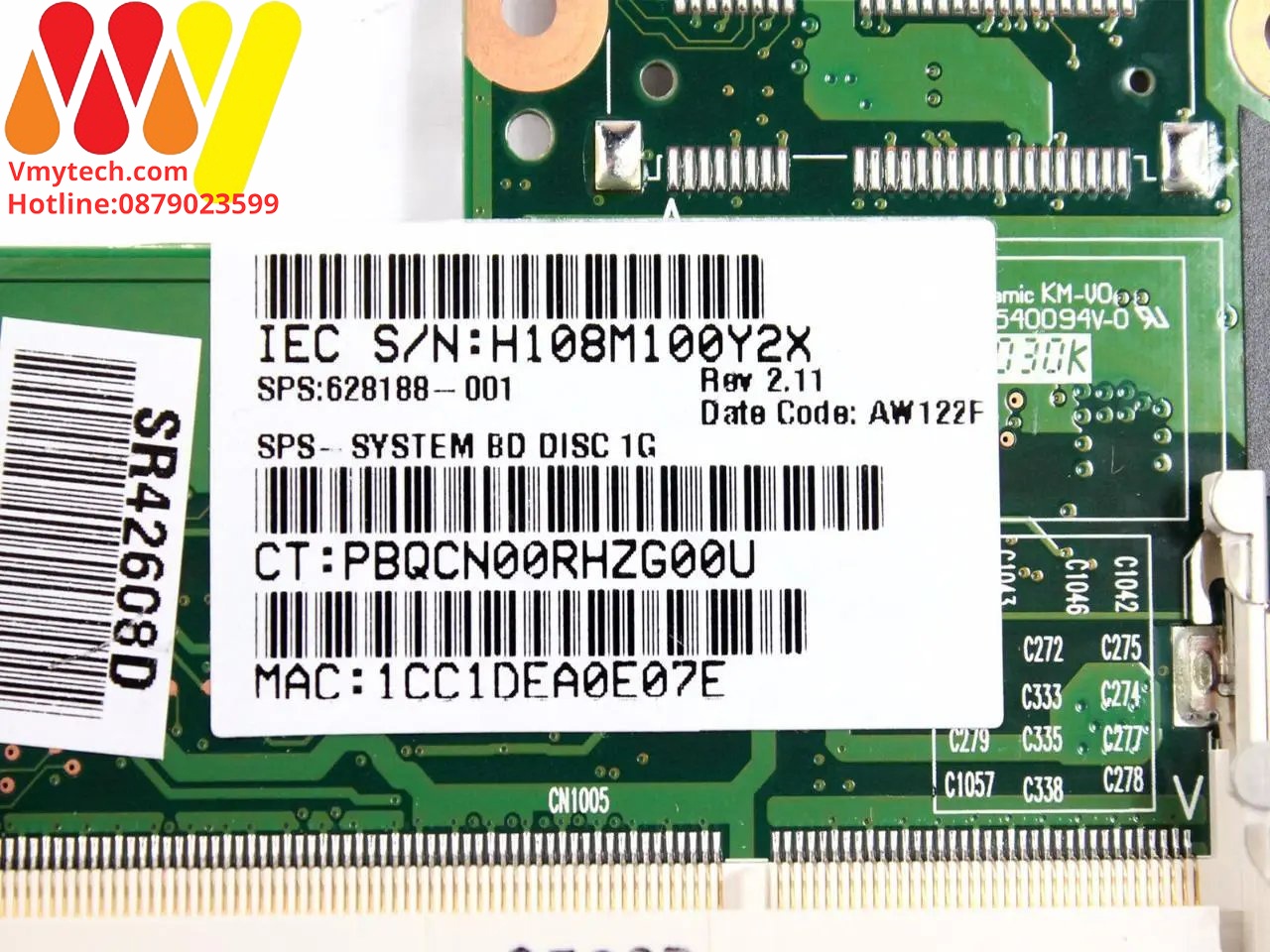 MAIN thay thế dùng cho Laptop HP DV3-4125 DV3-4126 DV3-4127 DV3-4131 mã : 628188-001