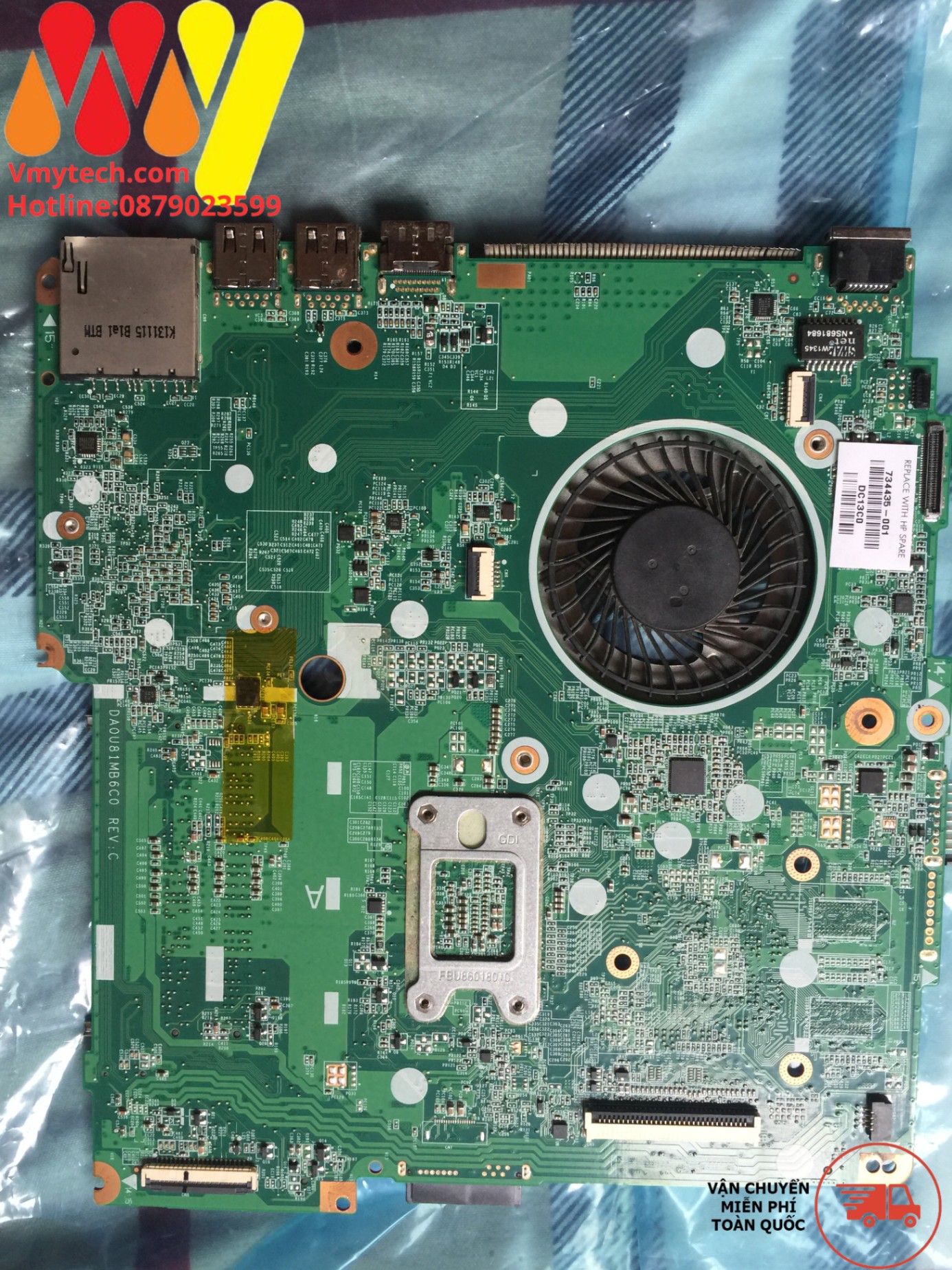 MAIN BOARD HP 14-N210TU CPU I3-3217U ZIN (MÃ DA0U81MB6CO REV:C)