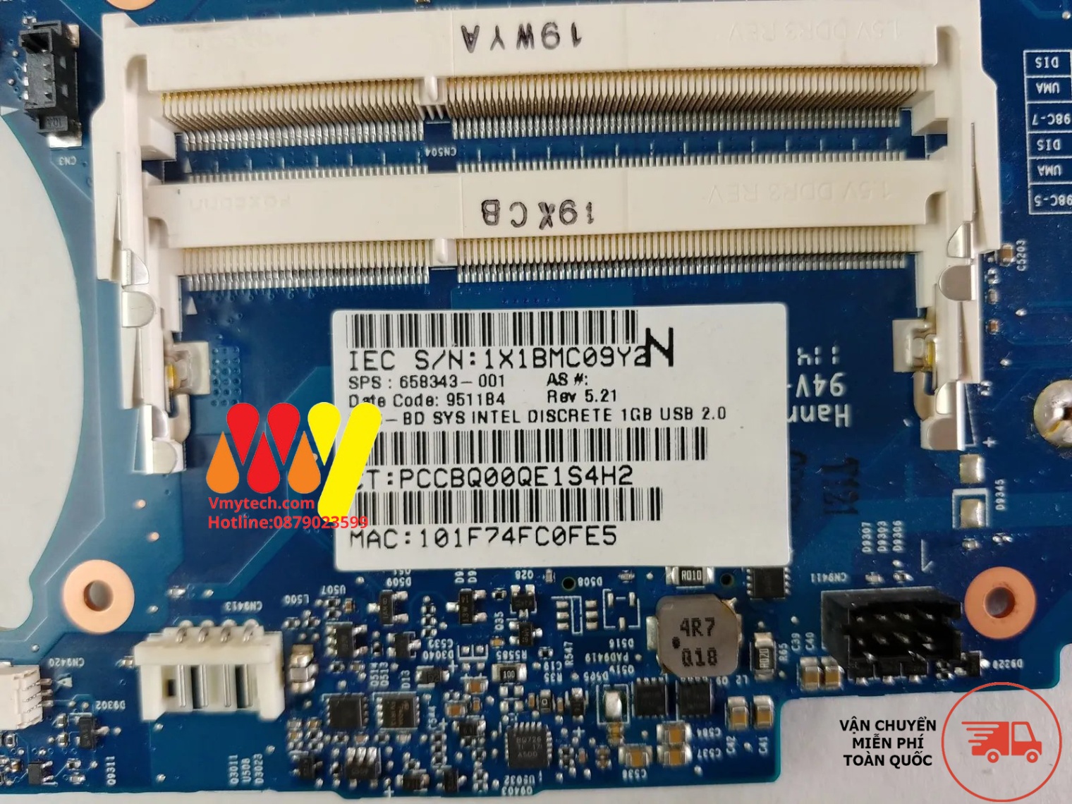 MAIN thay thế dùng cho Laptop HP 4530S mã : 658343-001
