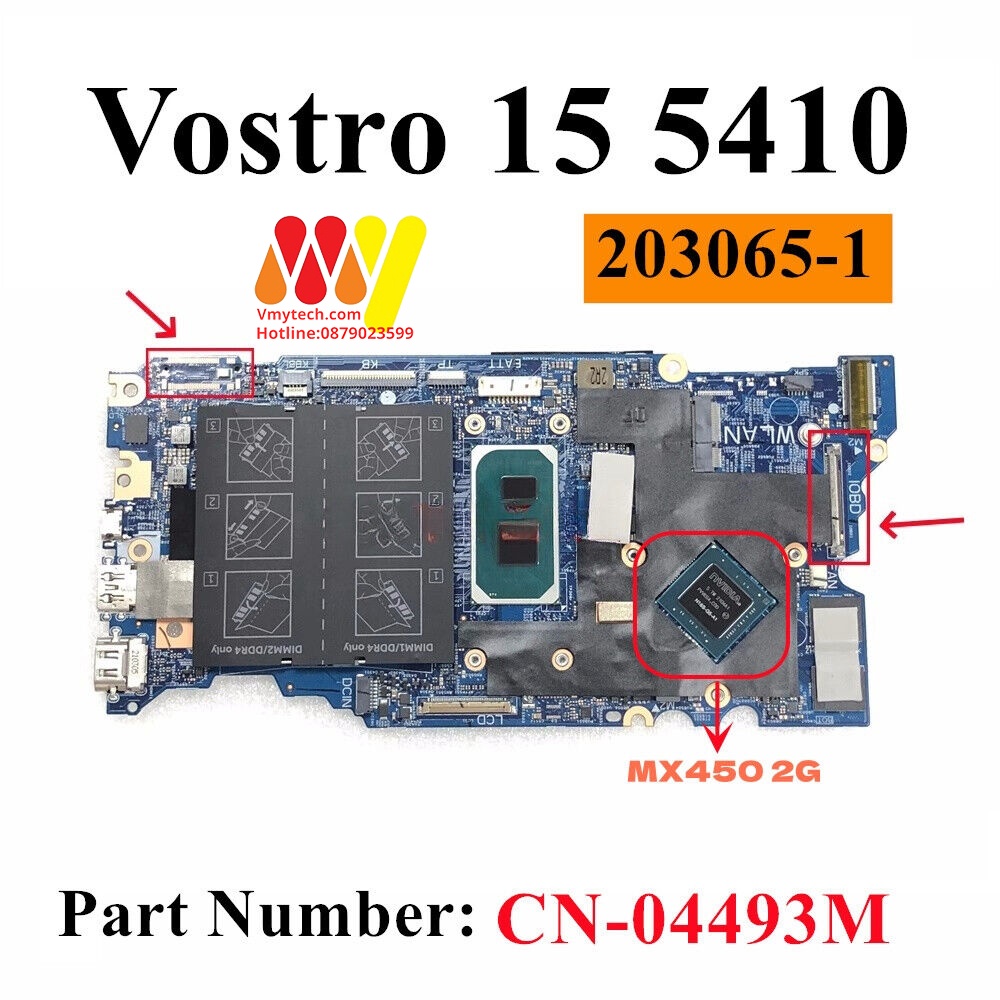 MAIN DELL VOSTRO 5410 5510 I5-11300H mã : 5H4MF