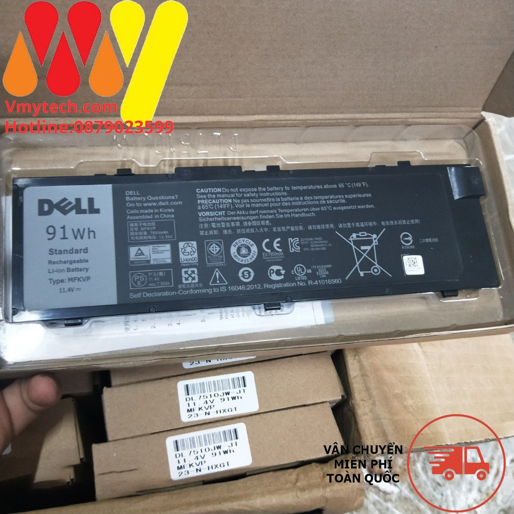 Pin Laptop Dell Precision 7710, M7710, 7510 M7720 T05W1 TWCPG MFKVP