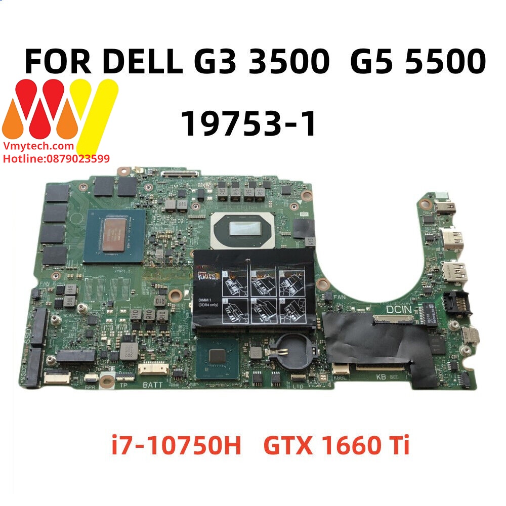 MAIN thay thế dùng cho DELL G5 15 5500 I7-10750H mã :19753-1