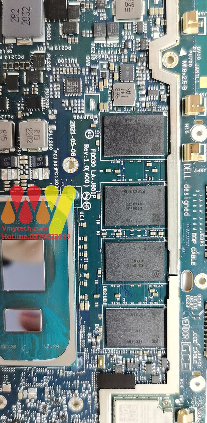 MAIN thay thế dùng cho Laptop DELL LATITUDE 5410/5510 I5-10210U mã : la-j831p