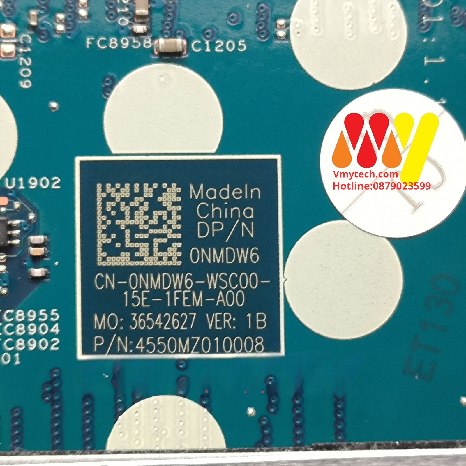 MAIN thay thế dùng cho Laptop DELL INSPRION 5510 I7-11370H mã : 213109-1