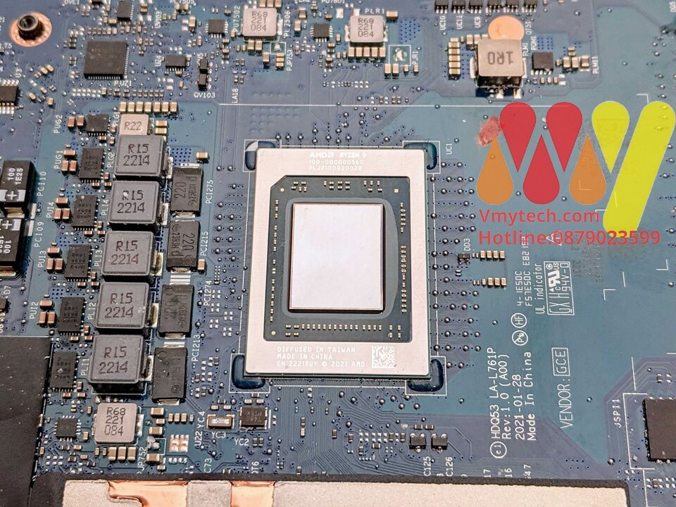 MAIN Laptop DELL G15 5515 5511 5510 RYZEN EDITION mã : CN-0VVD66, 0VVD66, LA-L761P