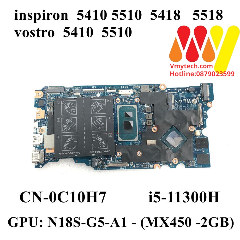 MAIN thay thế dùng cho Laptop DELL INSPRION 14 5410, 5510 I5-11300H mã : 203067-1