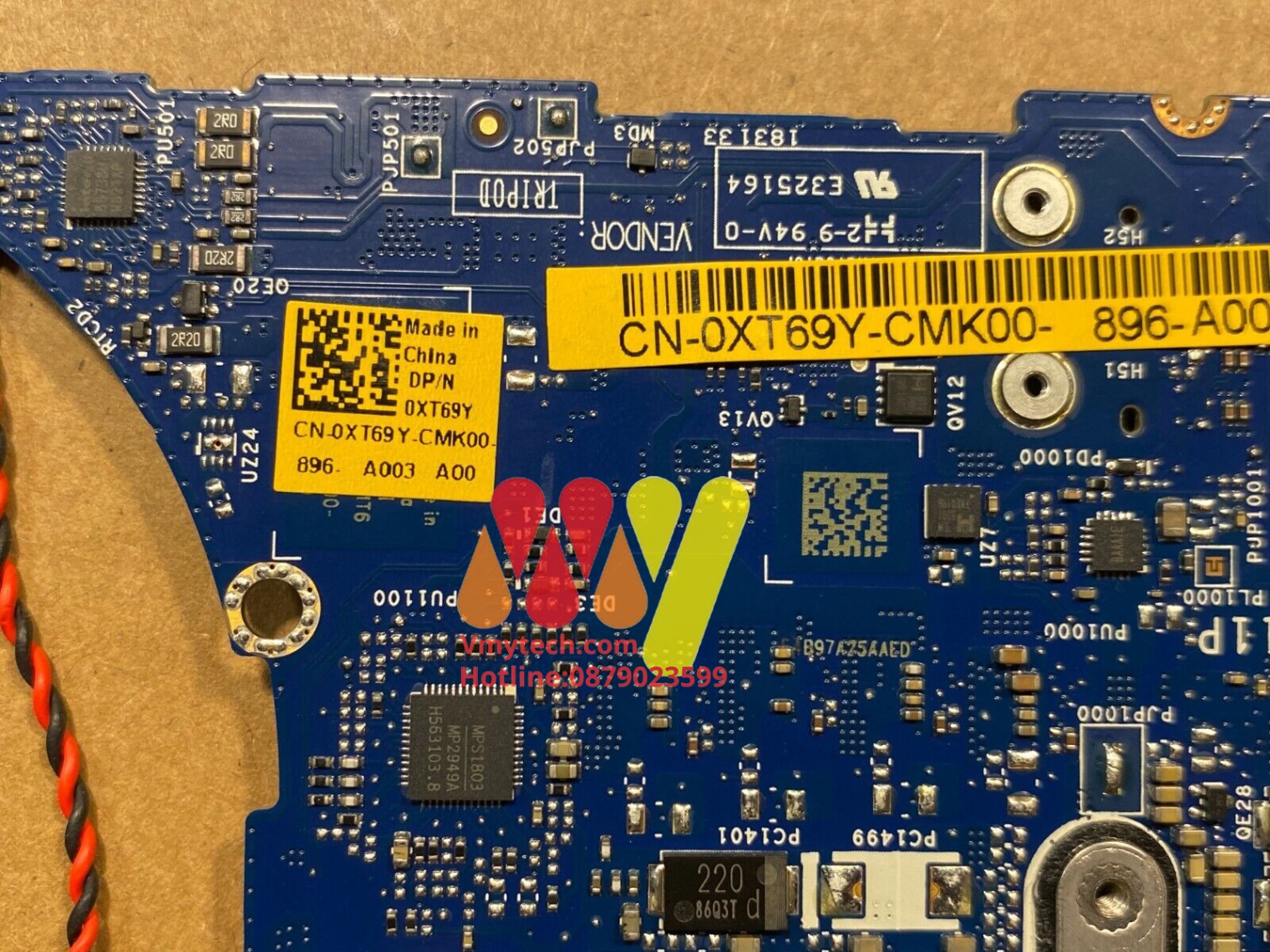 MAIN thay thế dùng cho Laptop DELL XPS 9575 I5-8305G mã : la-f211p