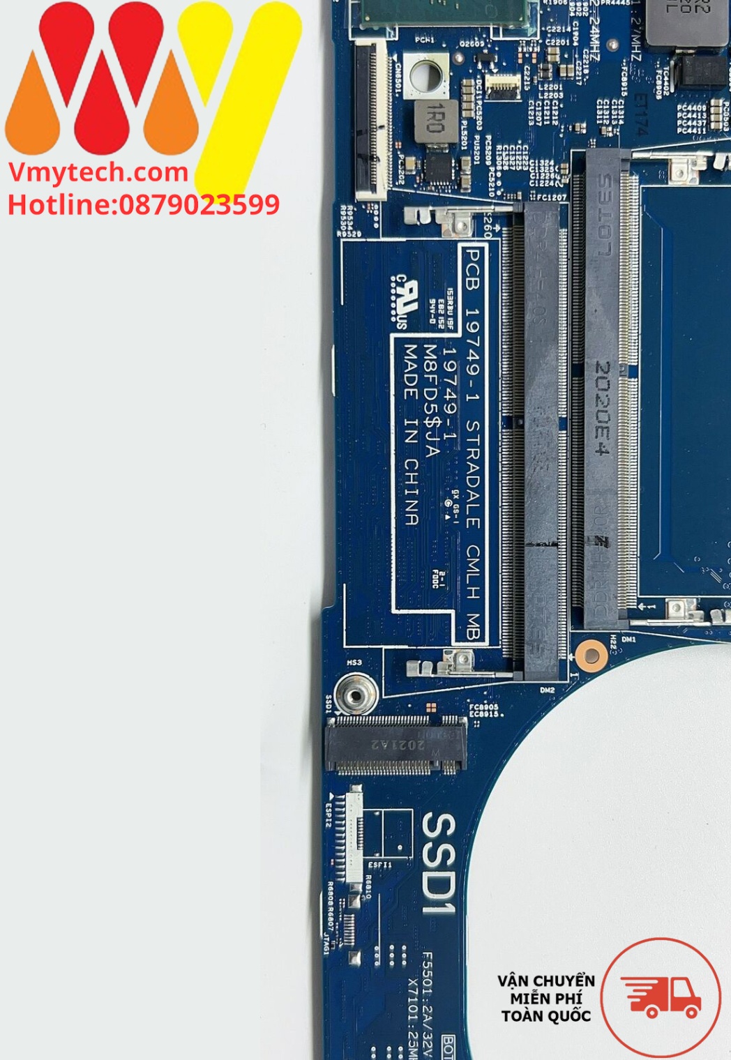 MAIN thay thế dùng cho Laptop DELL XPS 9700 I7-10750H GTX 1650TI mã : 05JJ5P