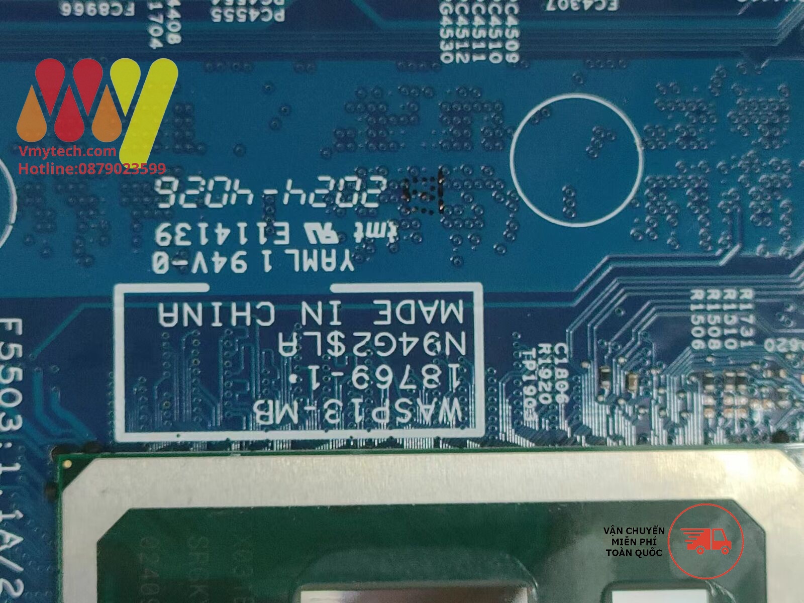 MAIN thay thế dùng cho Laptop DELL INSPRION 5390 I7-8565U VGA RỜI mã : 18769-1