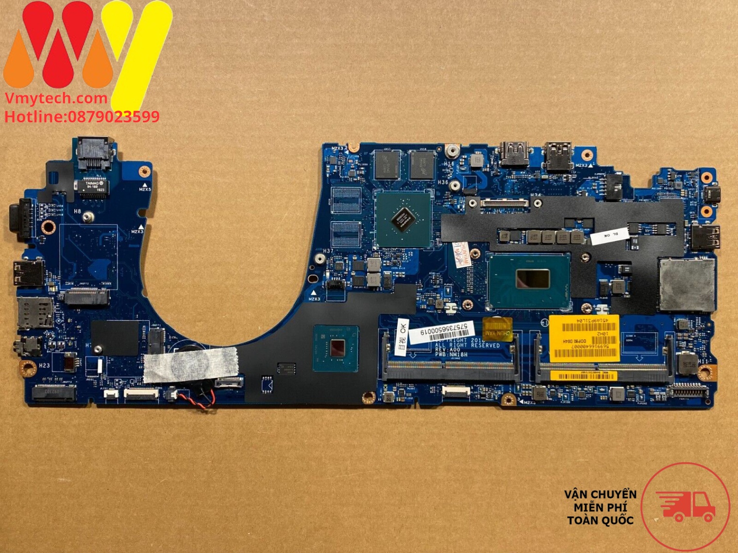 MAIN thay thế dùng cho Laptop DELL LATITUDE 5491/5591 I7-8850H VGA mã : la-f712p
