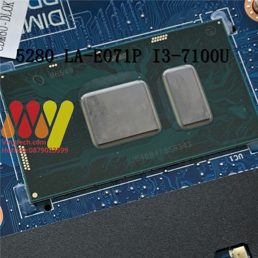 MAIN thay thế dùng cho Laptop DELL E5280 I5-7300U mã : la-e071p