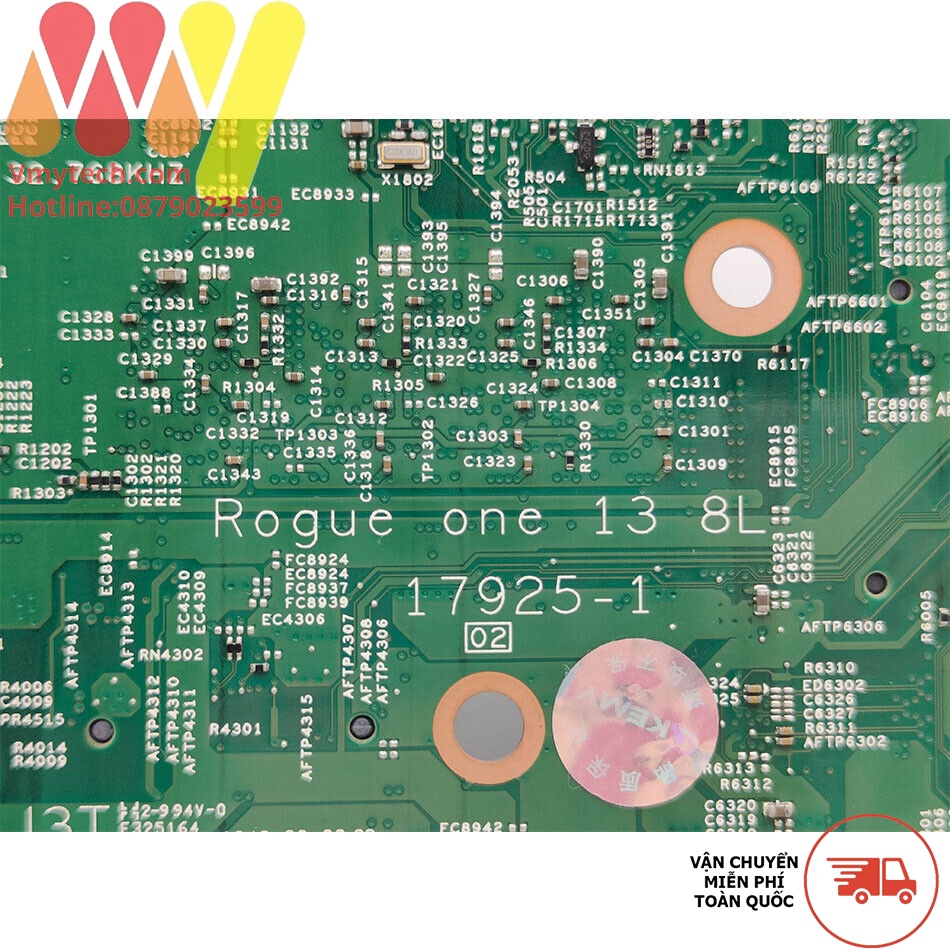 MAIN thay thế dùng cho Laptop DELL INSPRION 7386 I5-8265U mã : 17925-1