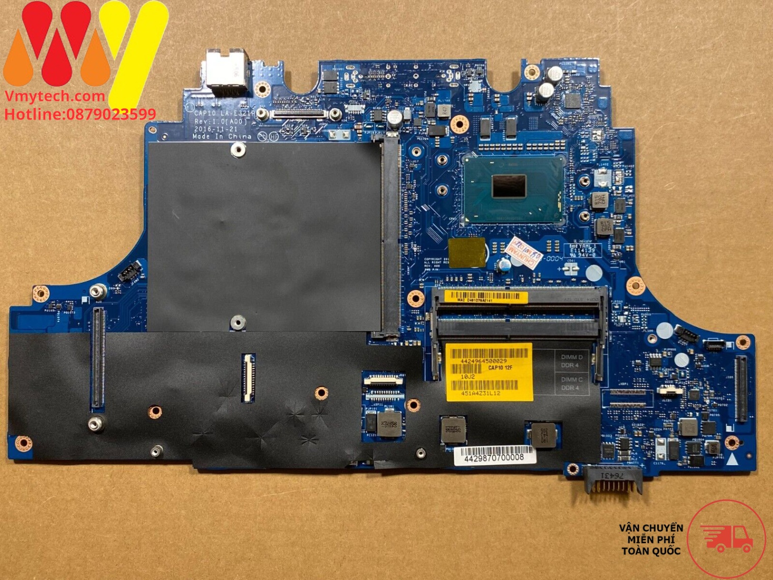 MAIN thay thế dùng cho Laptop DELL PRECSION 7720 I7-7820HQ mã : la-e321p