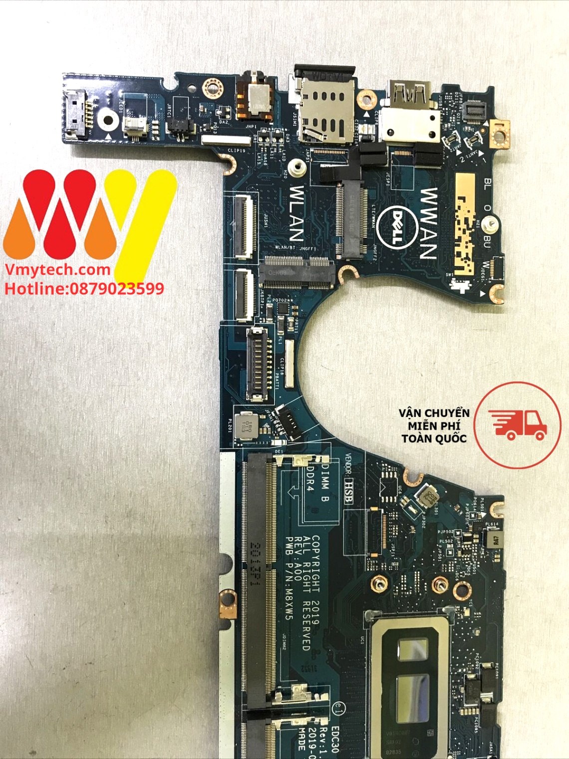 MAIN thay thế dùng cho Laptop DELL LATITUDE 7300 I7-8665U mã : la-g861p
