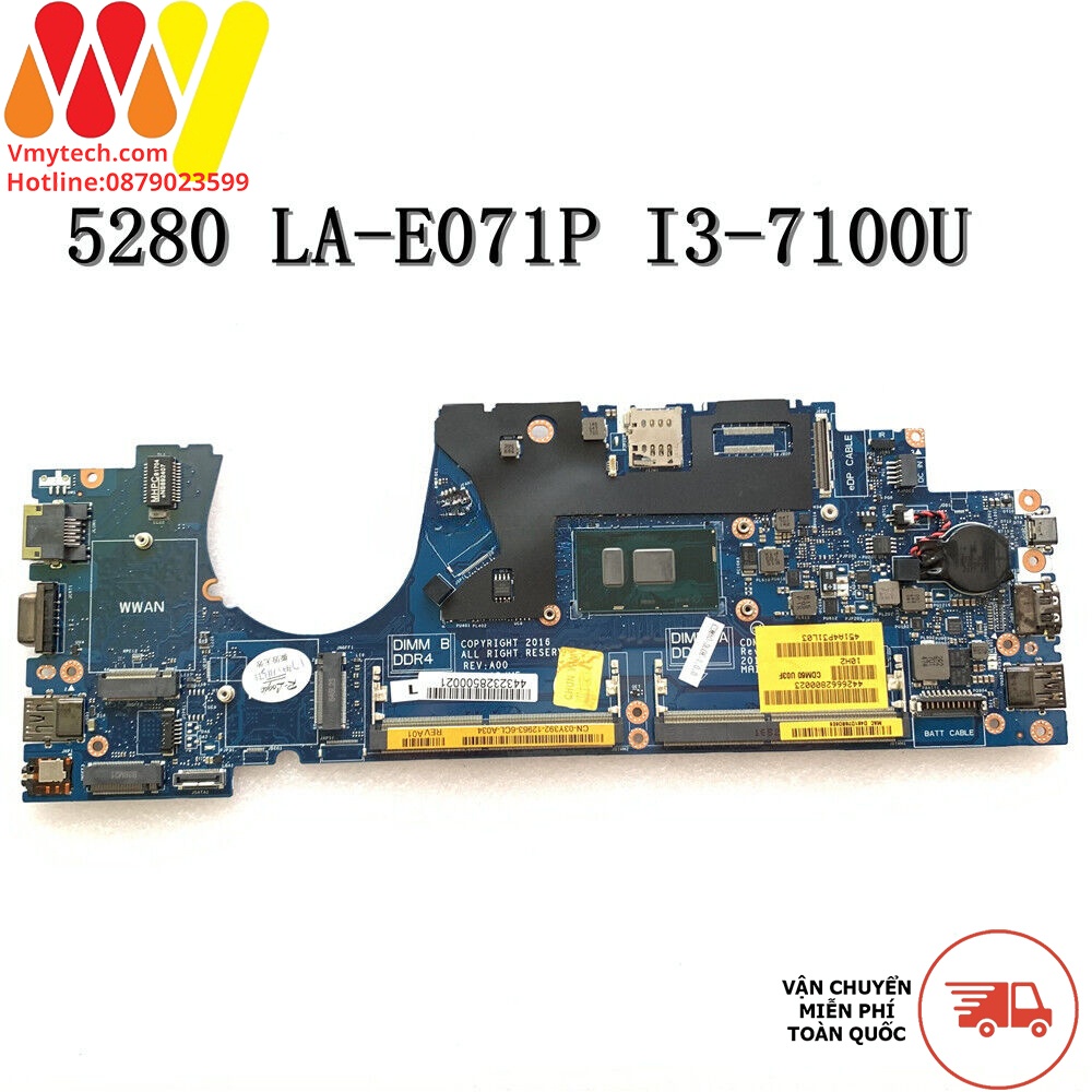 MAIN thay thế dùng cho Laptop DELL E5280 I5-7300U mã : la-e071p