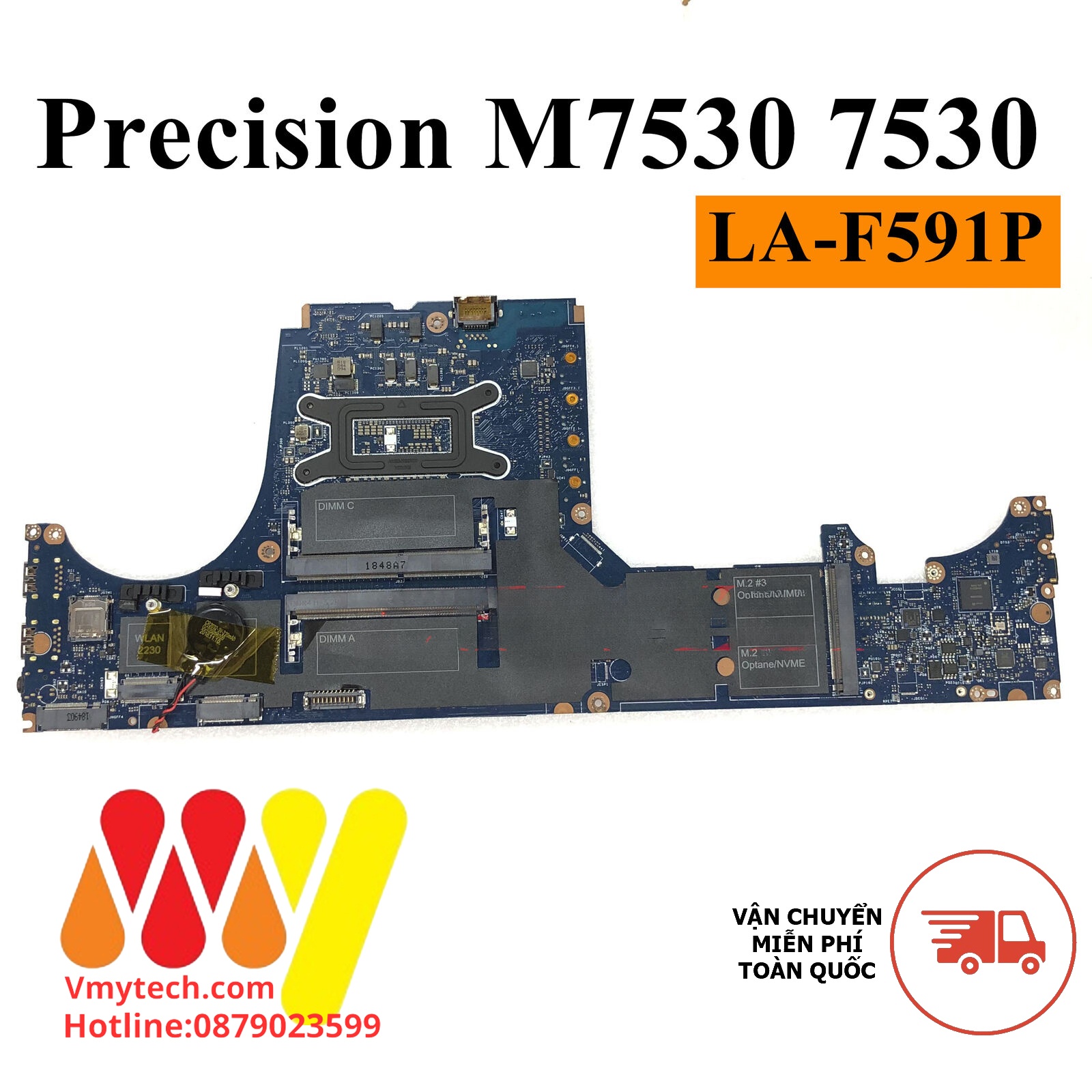 MAIN thay thế dùng cho DELL PRECISION 7530 I7-8750H mã : la-f591p