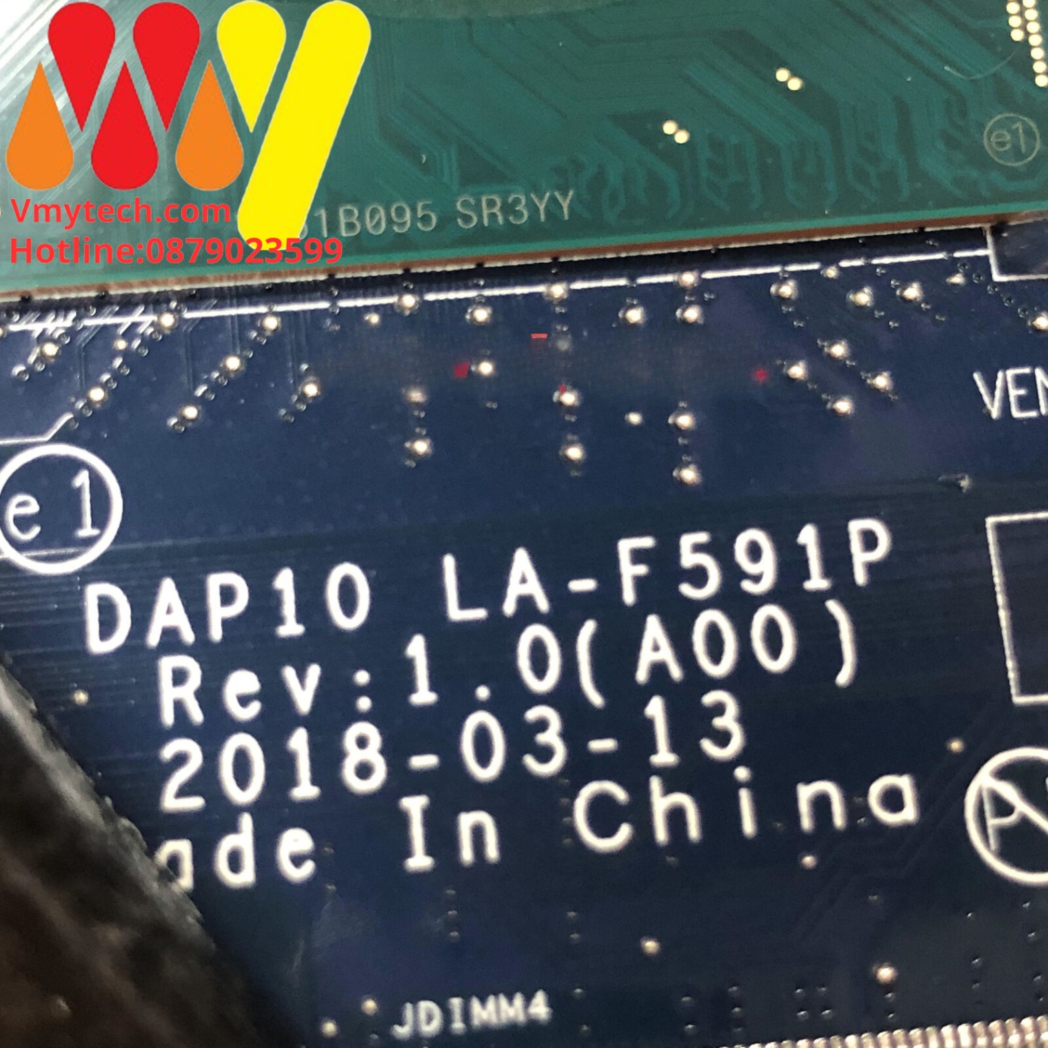 MAIN thay thế dùng cho DELL PRECISION 7530 I7-8750H mã : la-f591p