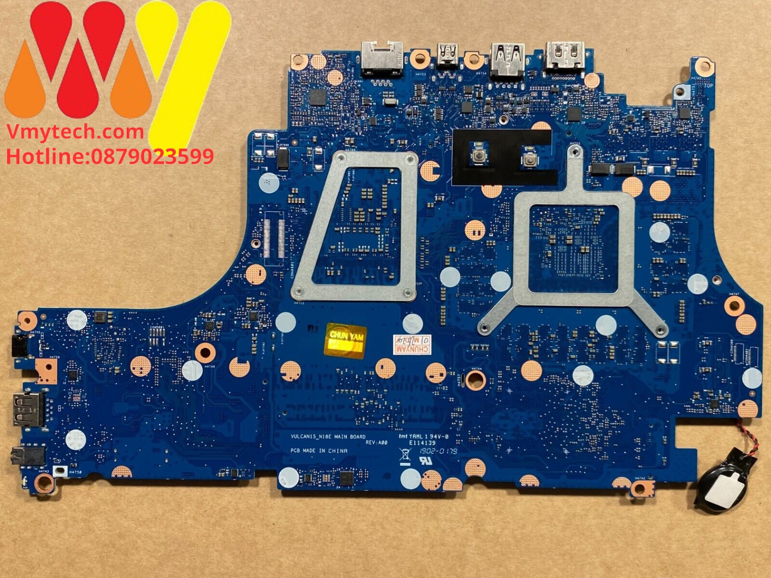 MAIN thay thế dùng cho Laptop DELL G5 5590, G7 7590, 7790 I7-9750H mã : vulcan15-n18e