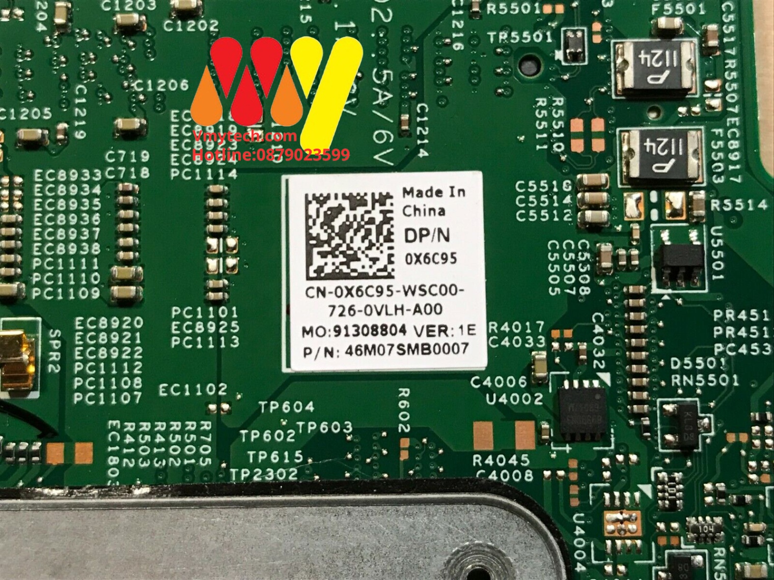 MAIN thay thế dùng cho Laptop DELL 7368 - 7569 I7-6500U mã : X6C95