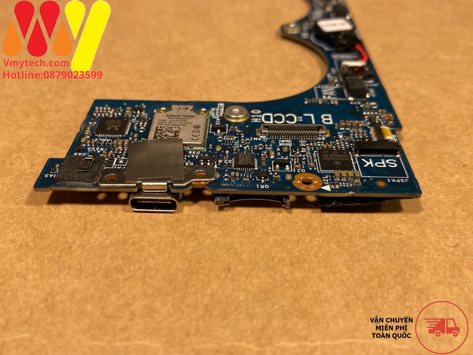 MAIN thay thế dùng cho Laptop DELL XPS 13 7390 I5-10210U mã : LA-H931P