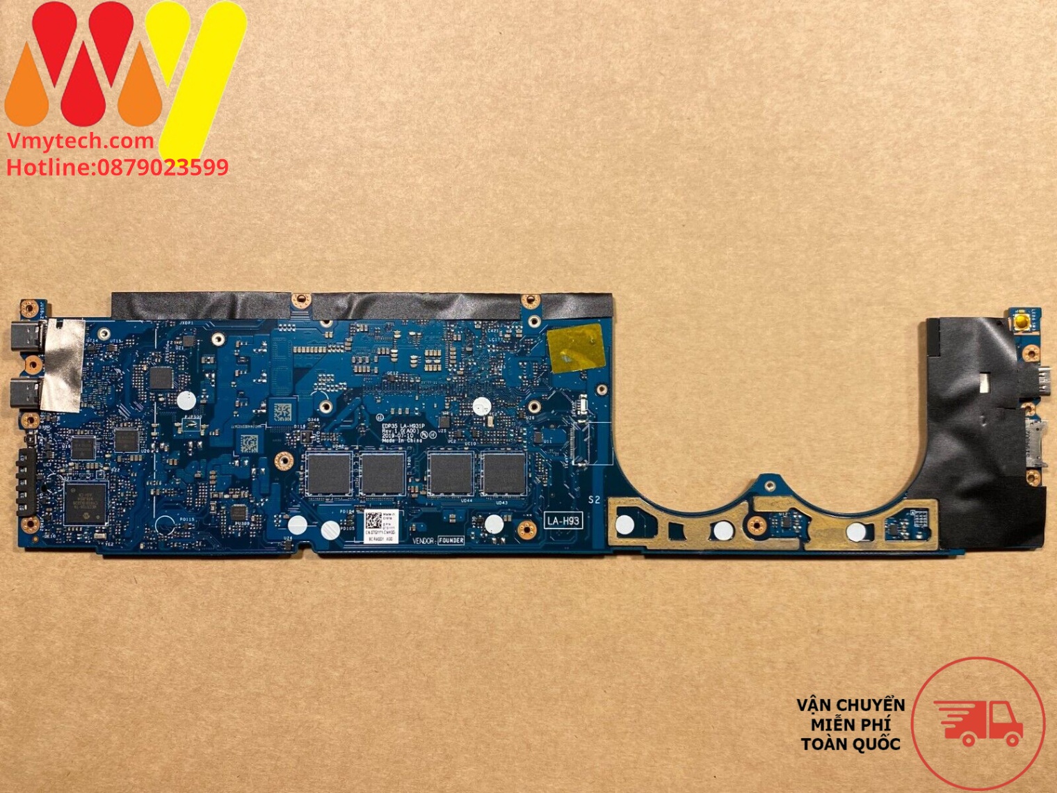 MAIN thay thế dùng cho Laptop DELL XPS 13 7390 I5-10210U mã : LA-H931P