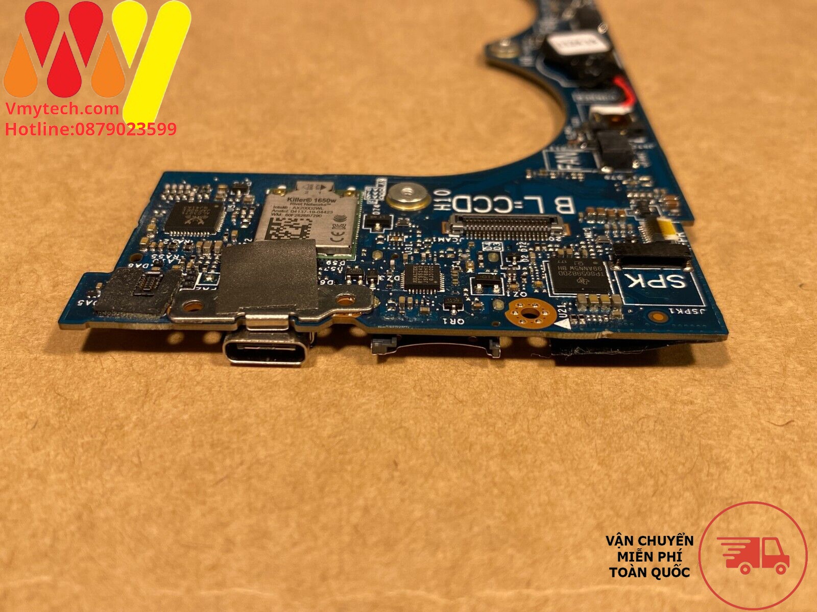 MAIN thay thế dùng cho Laptop DELL XPS13 7390 I7-10510U mã : LA-H931P