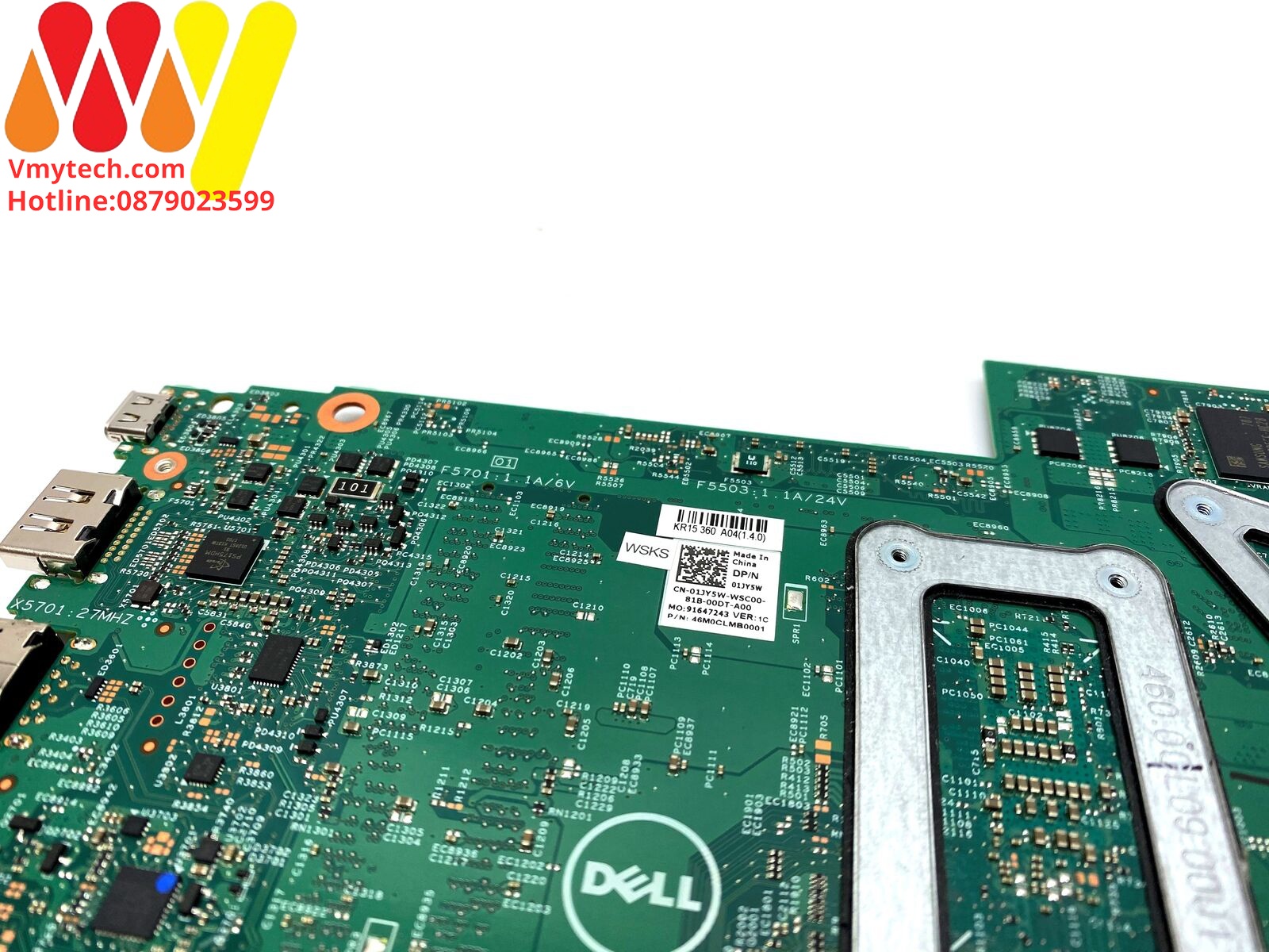 MAIN Laptop DELL INSPRIOM 7570, 7573 I5-8250U VGA RỜI GEFORCE 940MX mã : 1jy5w