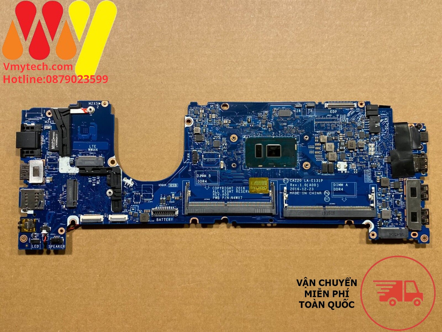 MAIN thay thế DELL LATITUDE E7480 I7-7600U Mã : la-e131p