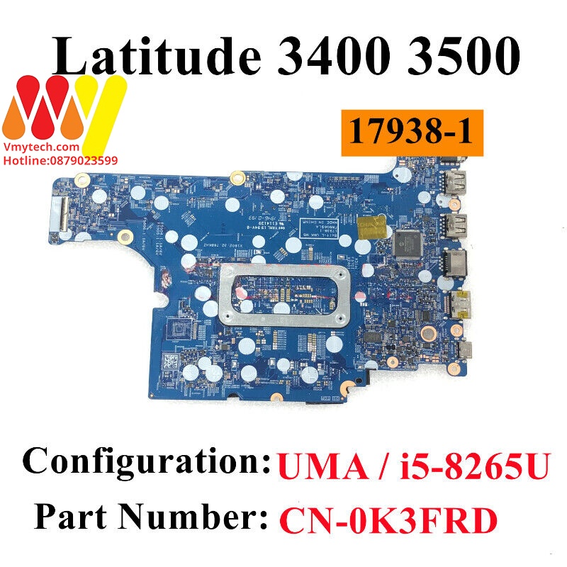 MAIN thay thế dùng cho Laptop DELL LATITUDE E3400 I5-8265 mã : 17938-1