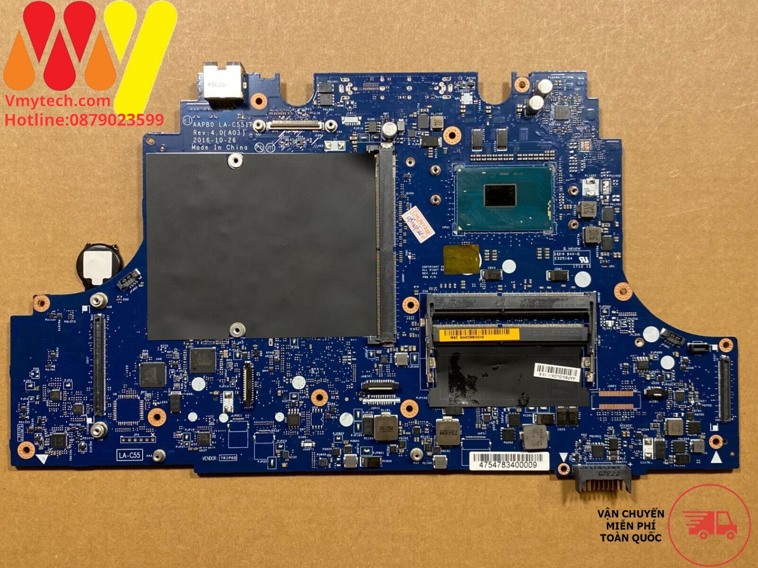 MAIN thay thế dùng cho Laptop DELL PRECSION E7710 CHIP XEON E3-1505M mã : la-c551p