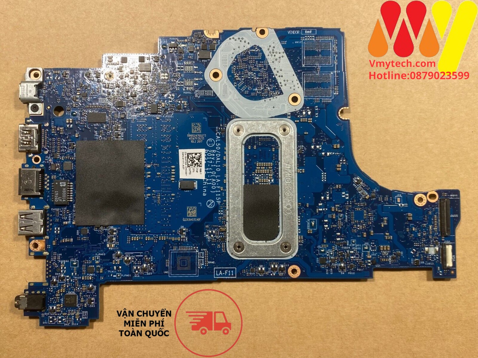 MAIN thay thế dùng cho Laptop DELL INSPRION 5570 I7-8550U mã : LA-F115P