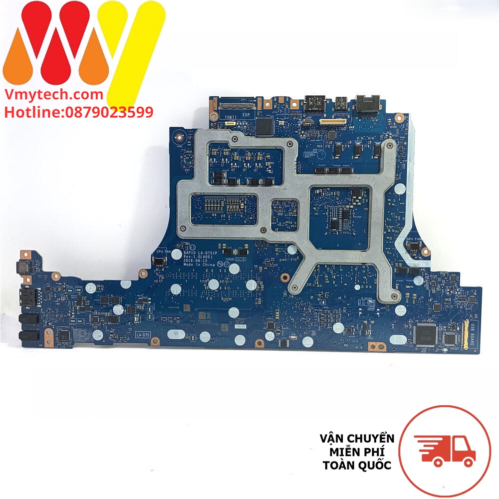 MAIN thay thế dùng cho Laptop DELL ANLIENWARE 15R3 I7-7700HQ VGA 1060 mã : LA-D751P