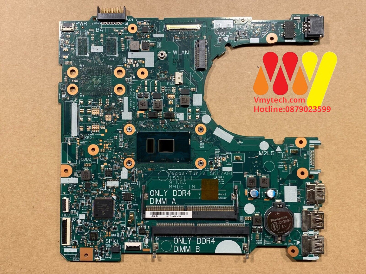 MAIN thay thế dùng cho Laptop DELL 3568- 3468 I5-7200 mã : HWGWK