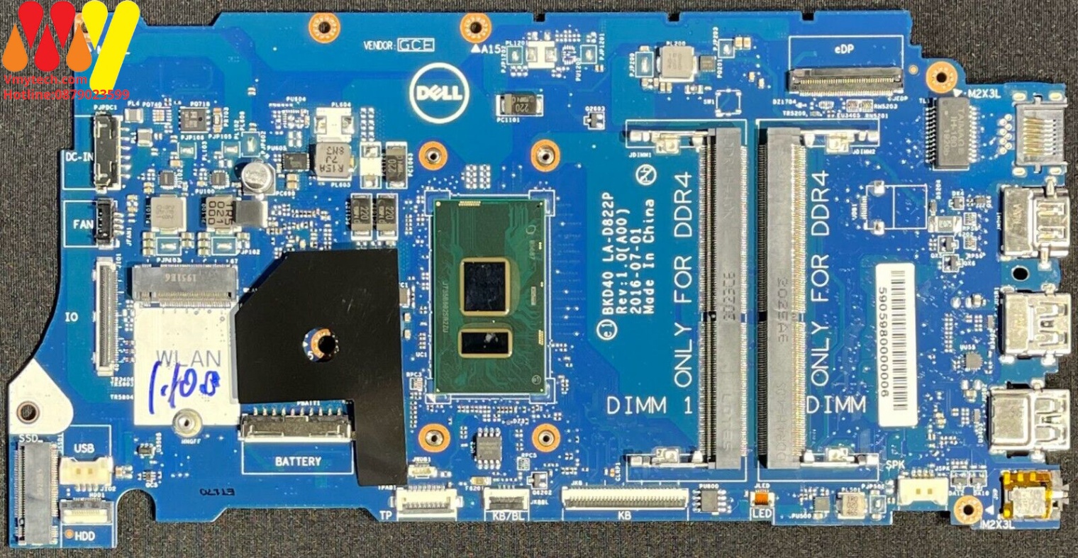 MAIN Laptop DELL VOSTRO 5468, 5568, 7460, 7560 I5-7200 mã : LA-D822P