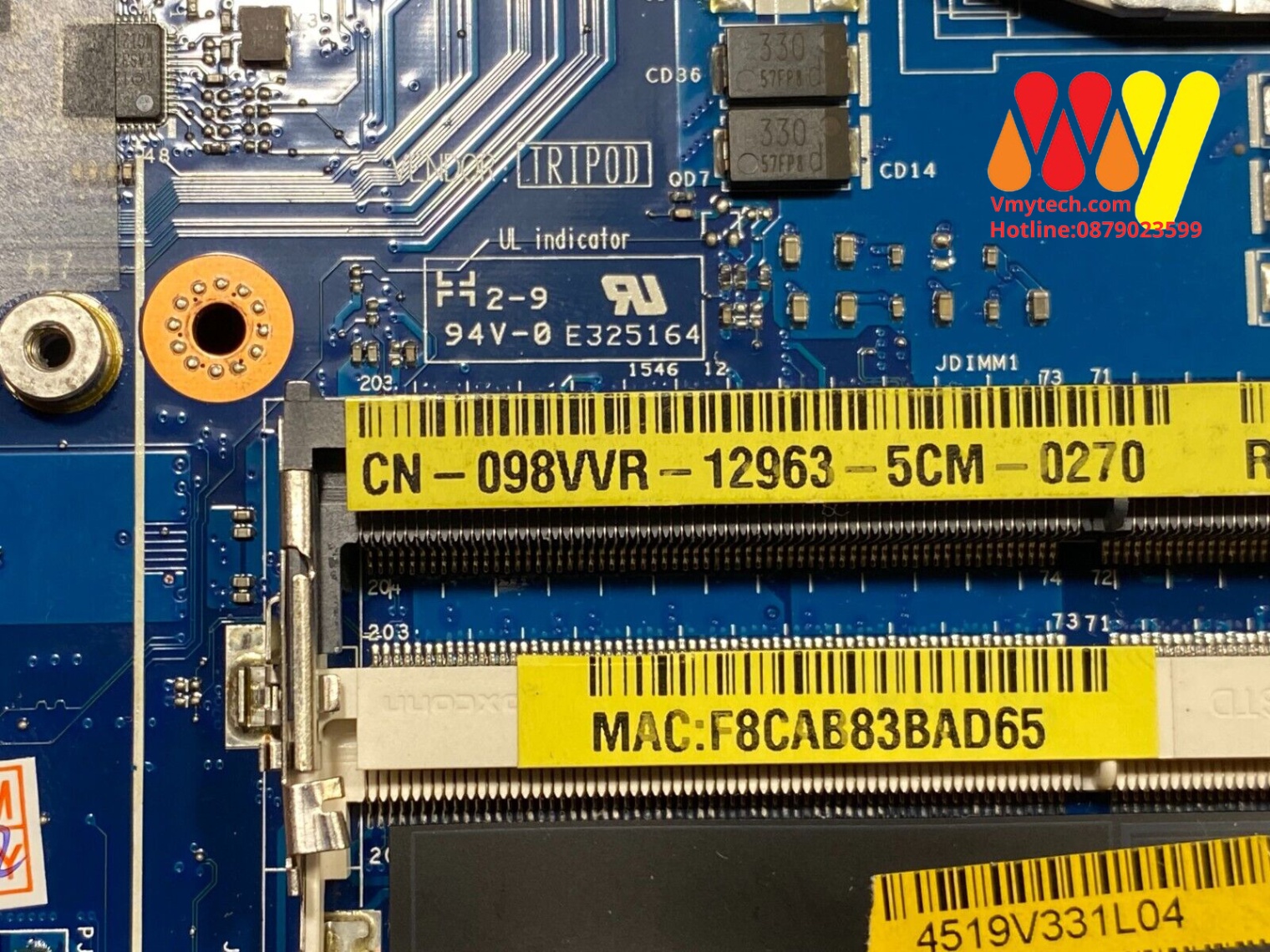 MAIN thay thế dùng cho Laptop DELL PRECISION M6800 mã : 98VVR, GDMGC, LA-9782P
