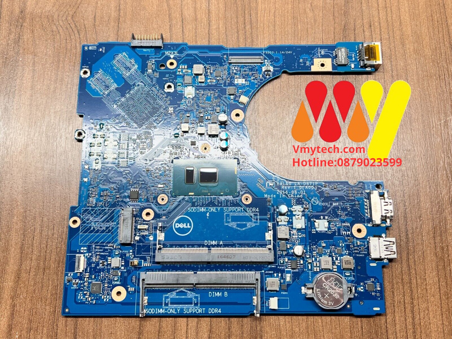 MAIN thay thế dùng cho Laptop DELL INSPRION 5468 I3-7100 VGA mã : LA-D871P