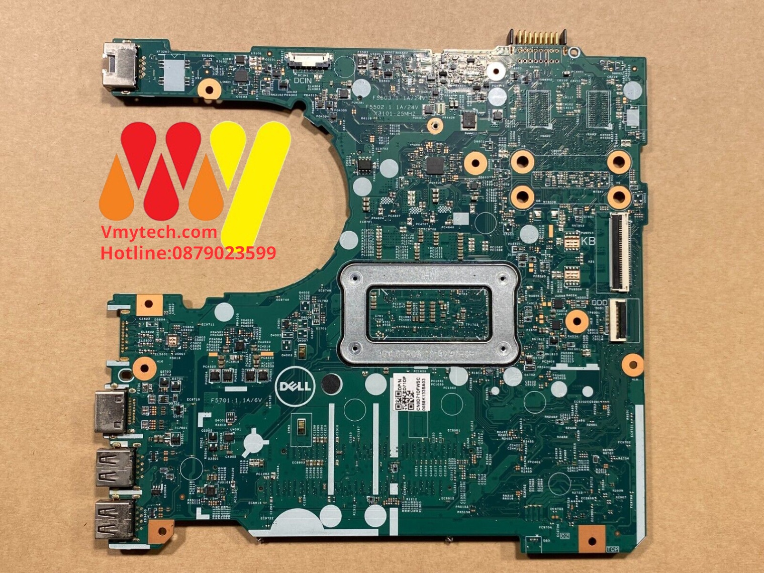 MAIN thay thế dùng cho Laptop DELL 3568, 3468 I3-7100 mã : HWGWK