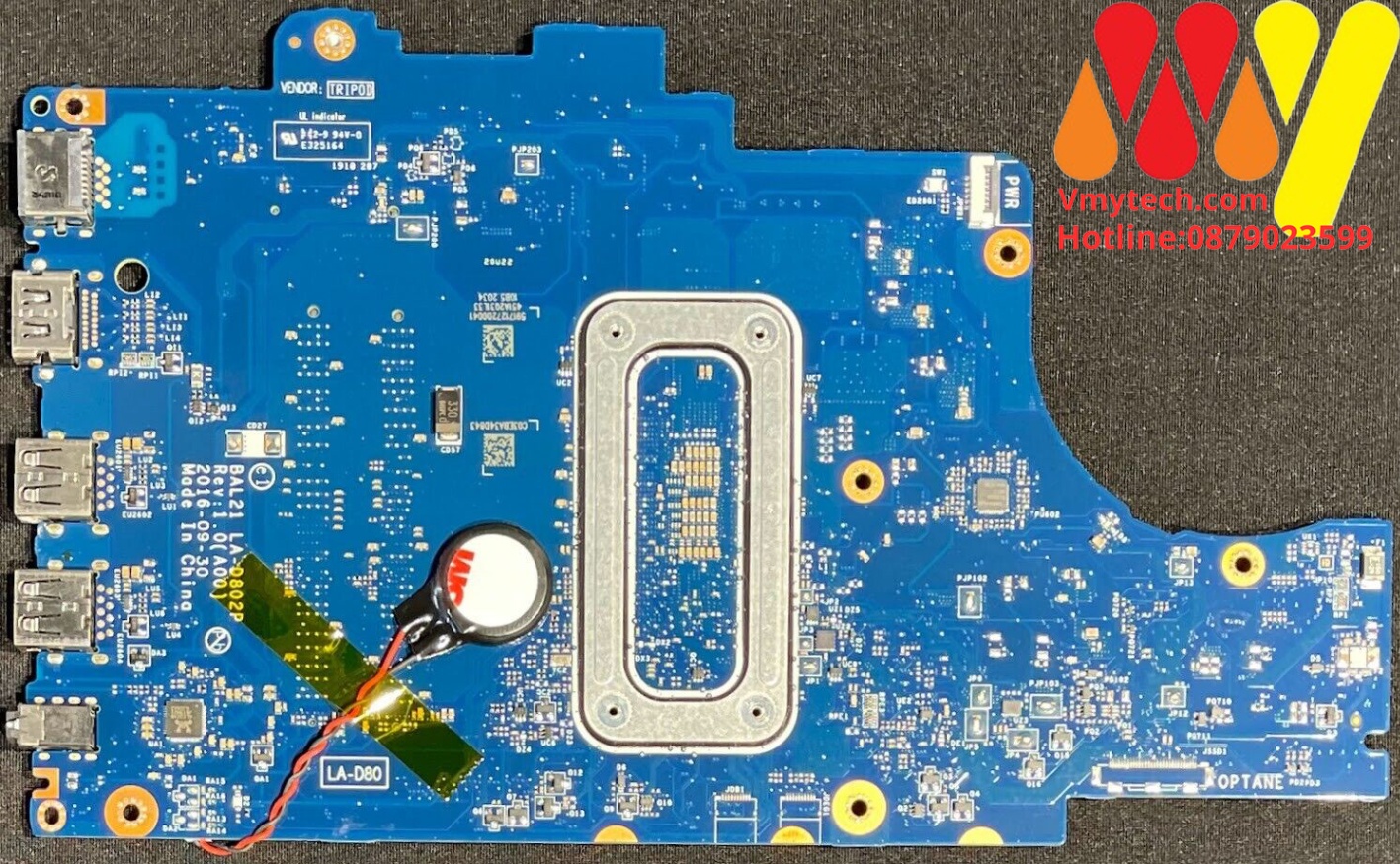 MAIN thay thế dùng cho Laptop DELL INSPIRON 5567 I5-7200 VGA RỜI mã : LA-C451P