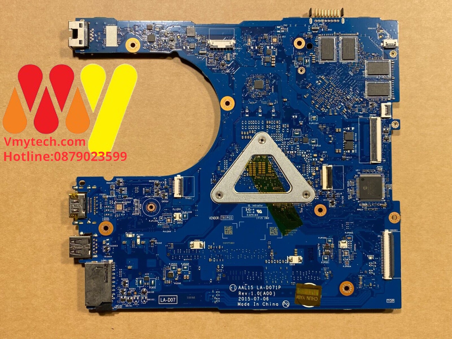 MAIN thay thế dùng cho DELL 3559 I5-6200 VGA RỜI mã : F1J0W