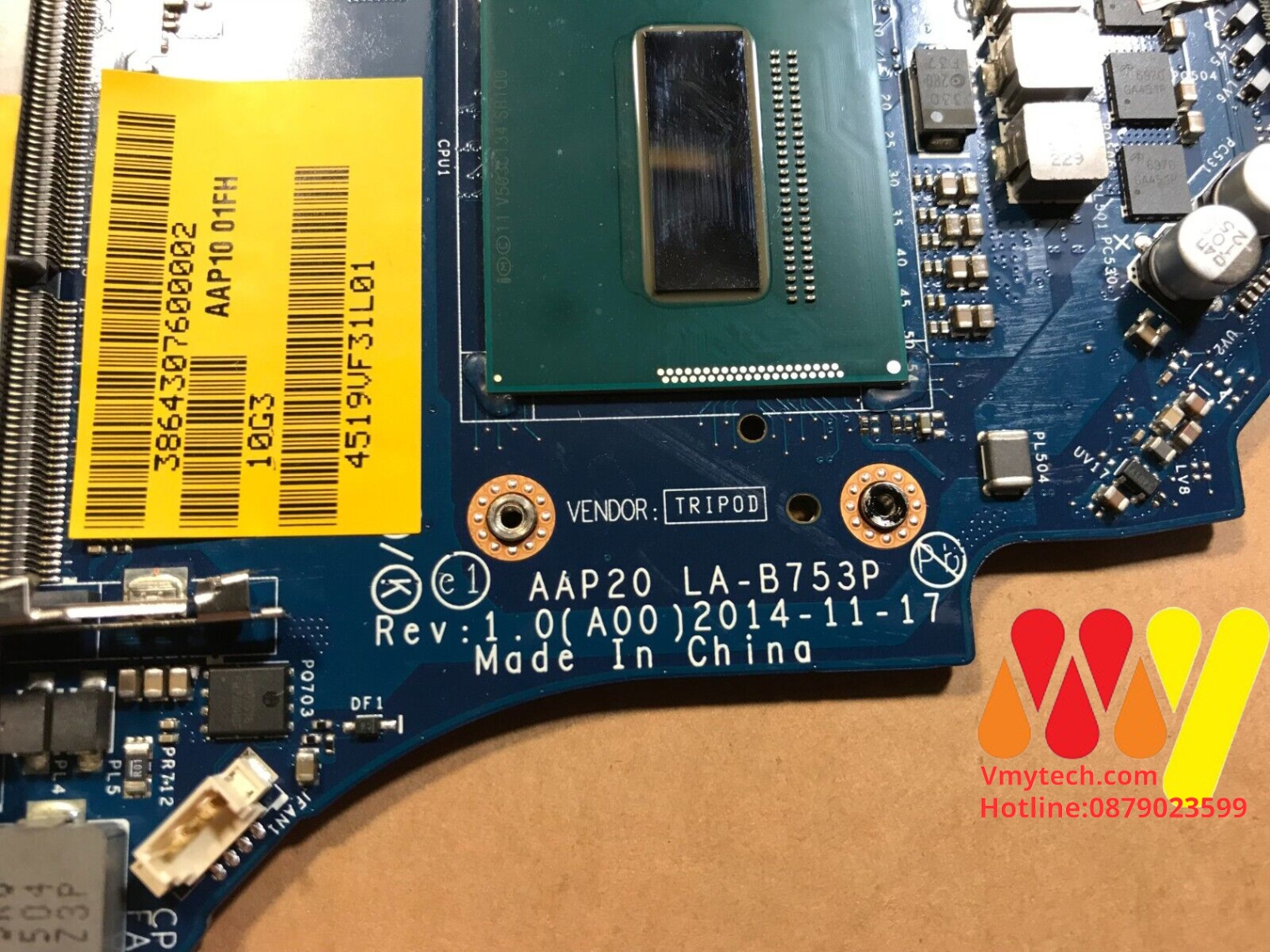 MAIN thay thế dùng cho laptop DELL ANLIENWARE M15 R2 I7-4720 mã : la-b753p