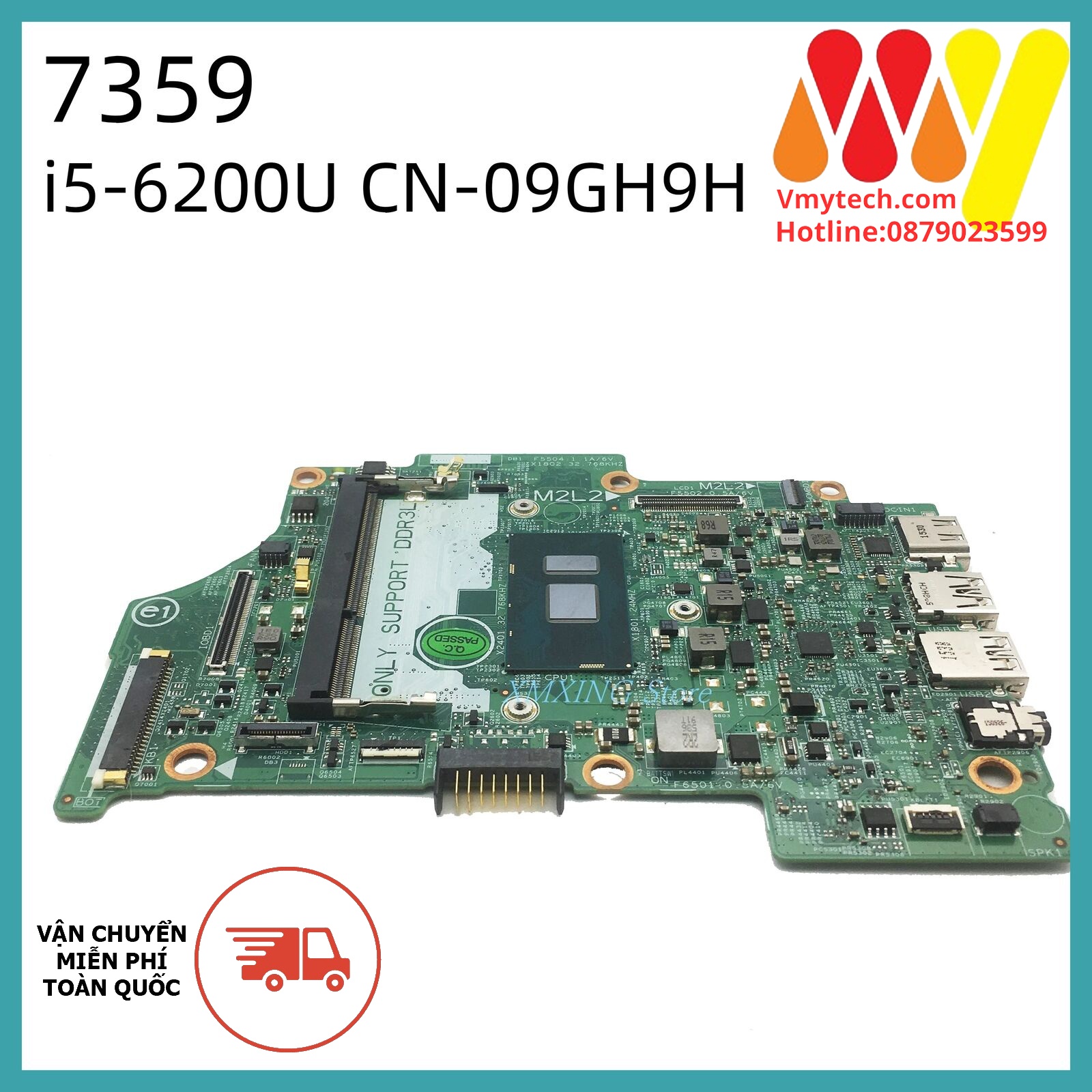 MAIN thay thế dùng cho Laptop DELL 7343 I5-6200 mã : 09gh9h