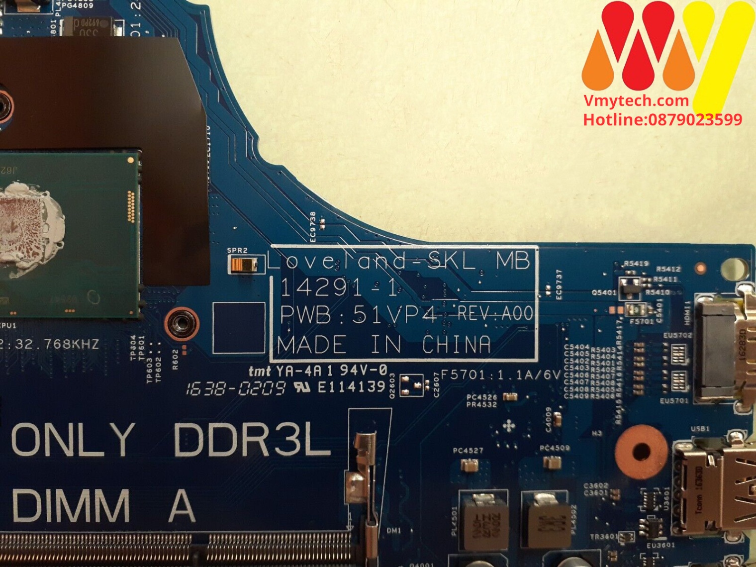 MAIN thay thế dùng cho Laptop DELL 3470 I5-6200 mã : 14291-1